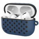 Wholesale Airpod Pro Charging Case Honeycomb Mesh Sports Cover Skin with Clip (Blue Black)